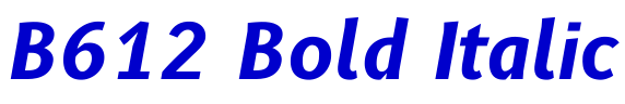 B612 Bold Italic fonte